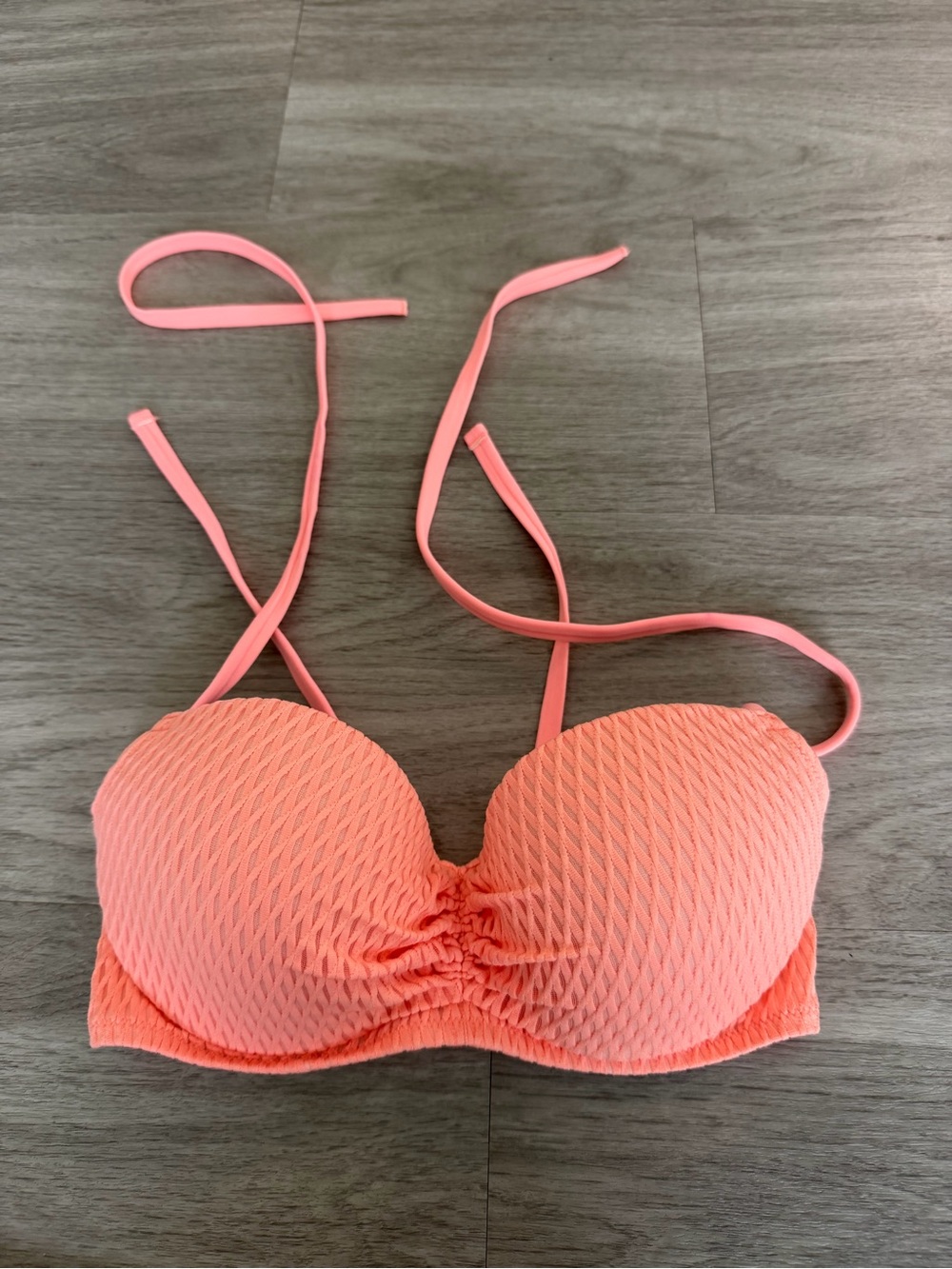 Bikini Top - Coral Pink